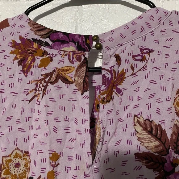 Maurices Floral Boho Peasant Blouse Top - Picture 9 of 10